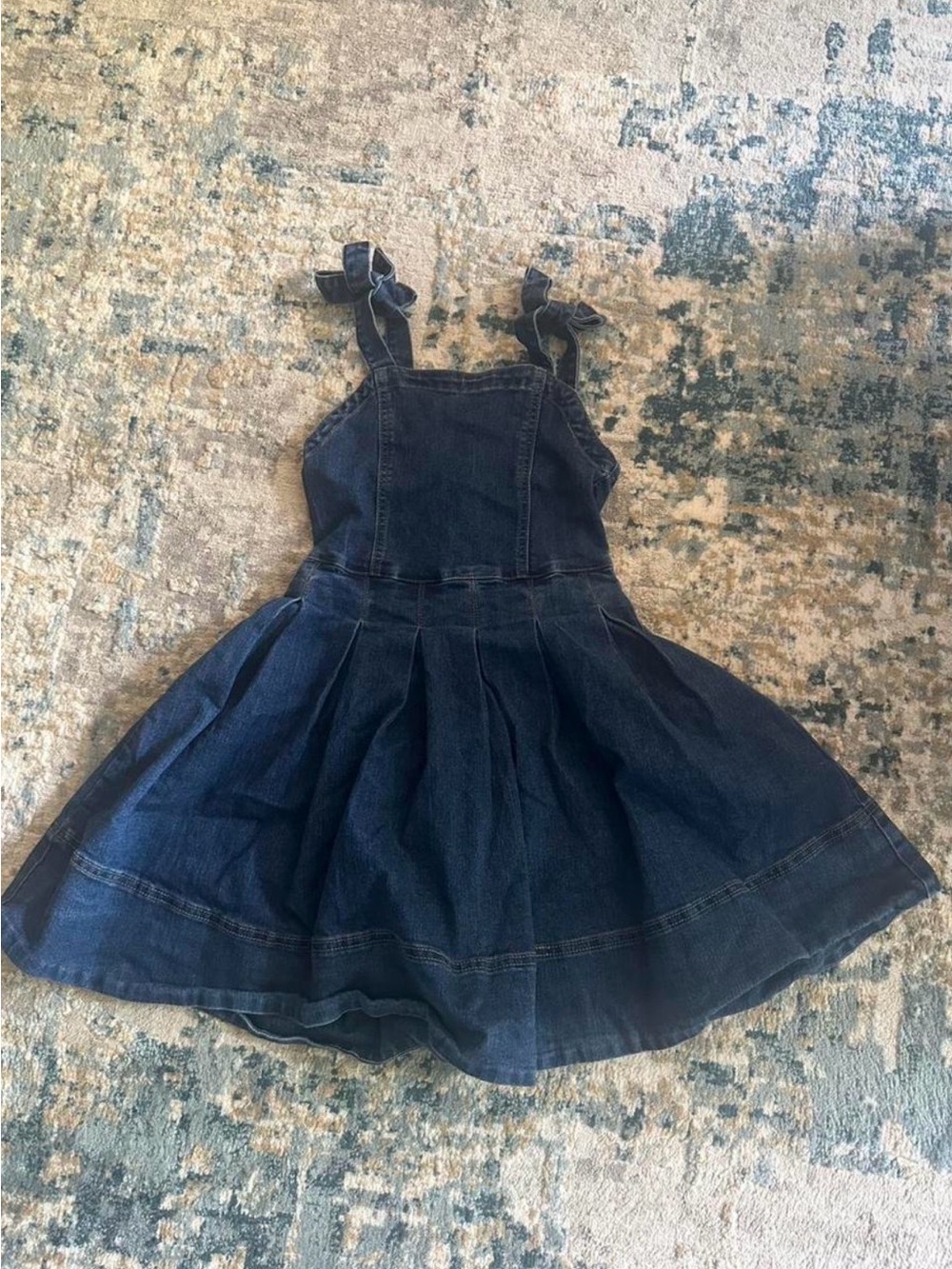 Habitual Dark Blue Denim Pinafore Skirt